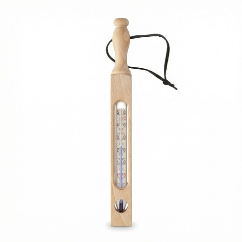 Badethermometer 25cm holz - badethermometer,