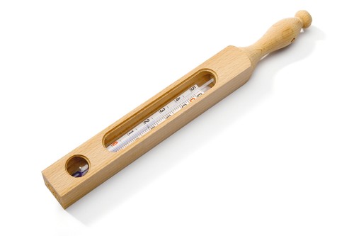 Echtholz badethermometer 25cm - echtholz,